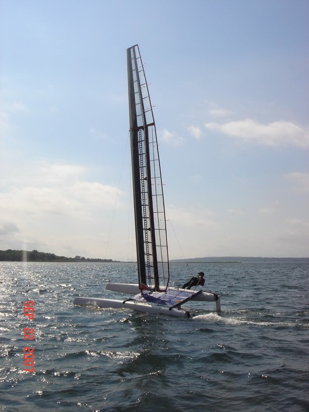 rigid wing sailboat